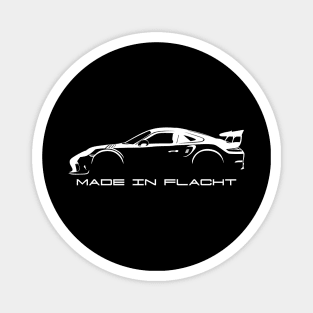 Made in Flacht + Car (white) Magnet